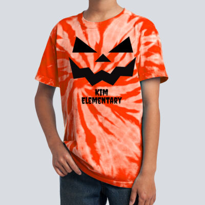 Youth Tie-Dye T-Shirt - Fall - Jacko Lantern Black Thumbnail
