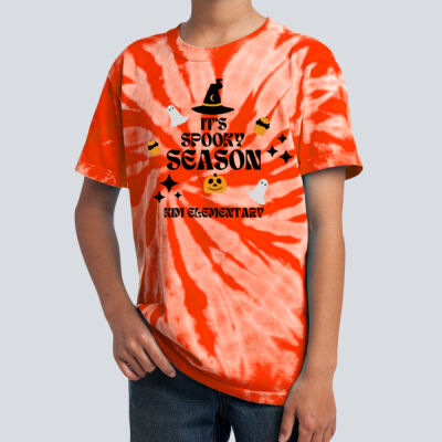 Youth Tie-Dye T-Shirt - Fall - Its Spooky Season Thumbnail