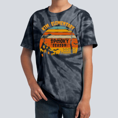 Youth Tie-Dye T-Shirt - Fall - Haunted House  Thumbnail