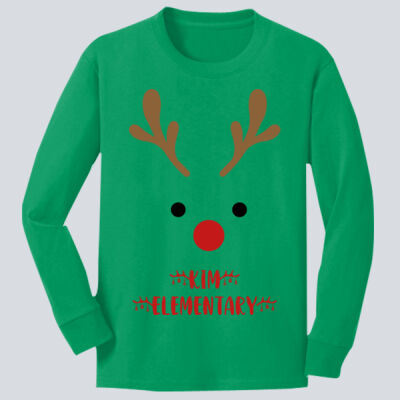 Youth Long Sleeve Shirt - Winter - Reindeer  Thumbnail