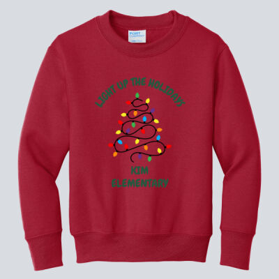 Youth Crewneck - Winter - Light Up Green Thumbnail