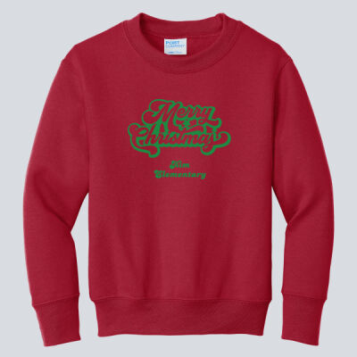 Adult Crewneck - Winter - Merry Christmas Green Thumbnail
